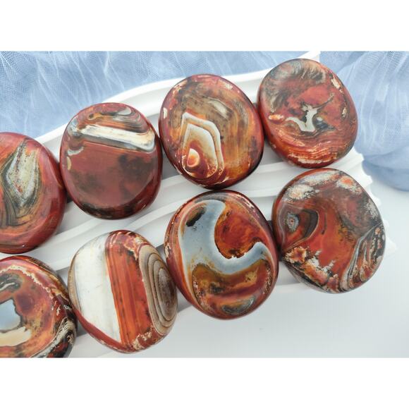 Warring States Red Agate Palm Stone - Picture 4 of 10